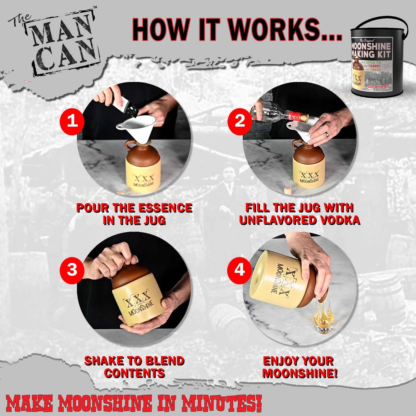 Moonshine Making Kit How it Works