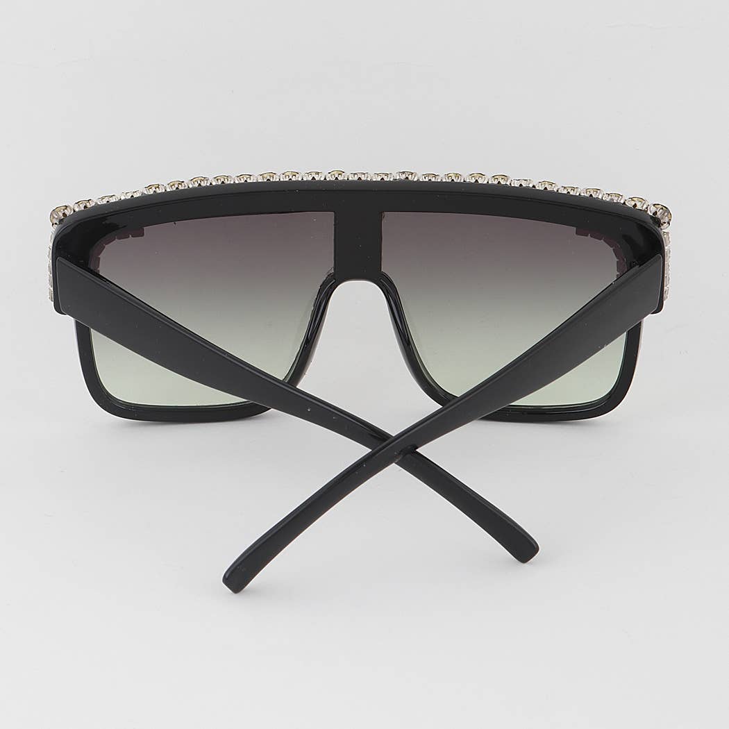 Bejeweled Shield Sunglasses Back 2