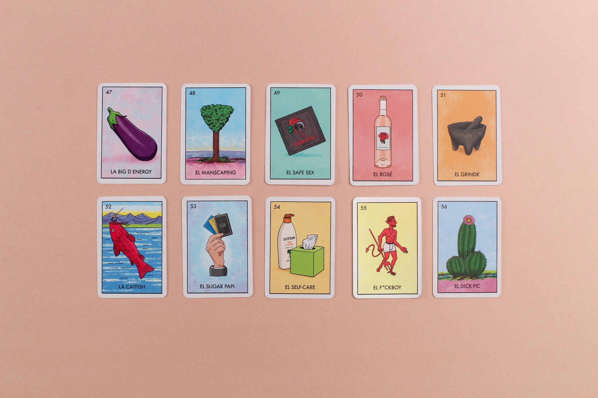 Millennial Lotería: El Adult Expansion Pack cards