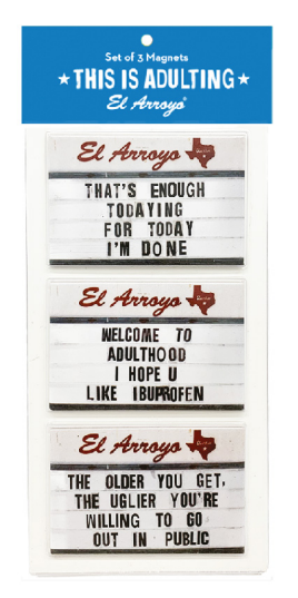El Arroyo Magnet Sets (3 Piece) This is Adulting