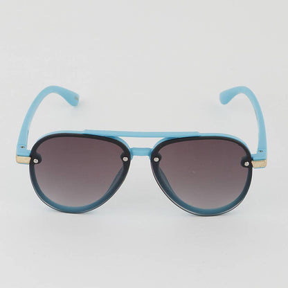 Children's Aviator Sunglasses Blue Front