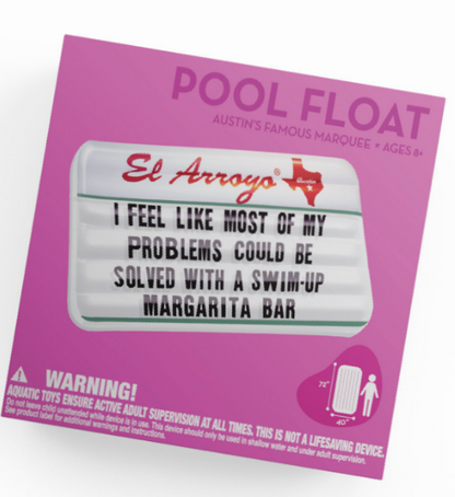 El Arroyo "My Problems" Pool Floaty in Box