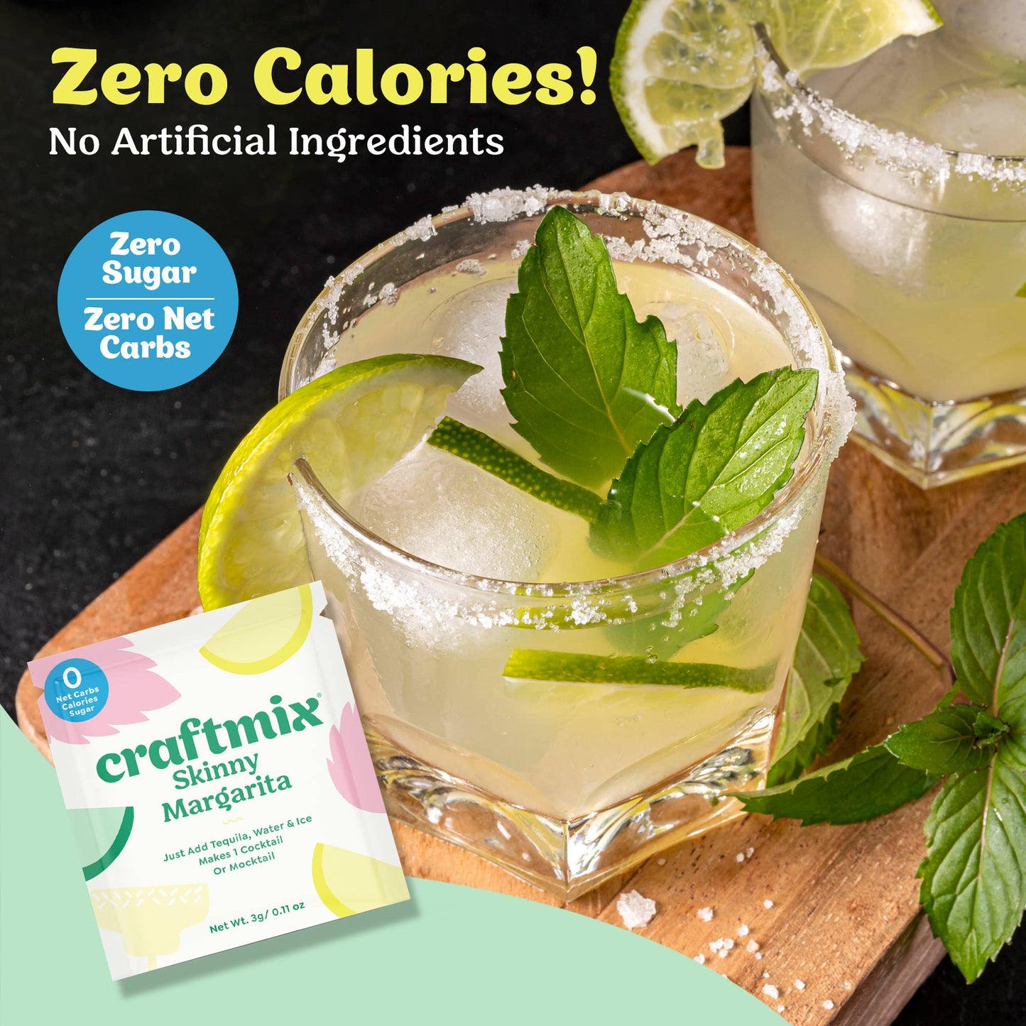 Skinny Margarita Cocktail Mixers Zero Calories