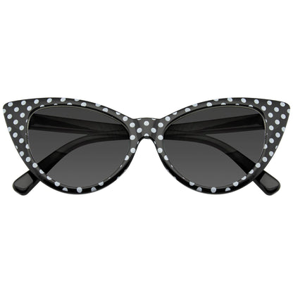 Rockabilly Polka Dot Cat Eye Sunglasses