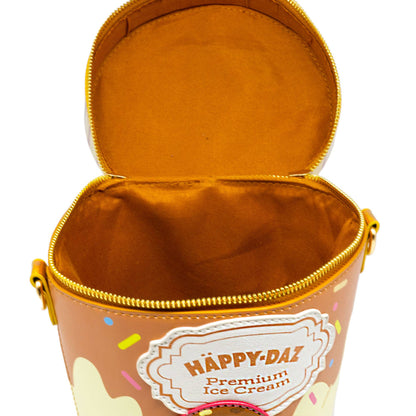 Happy Daz Ice Cream Tub Purse Open