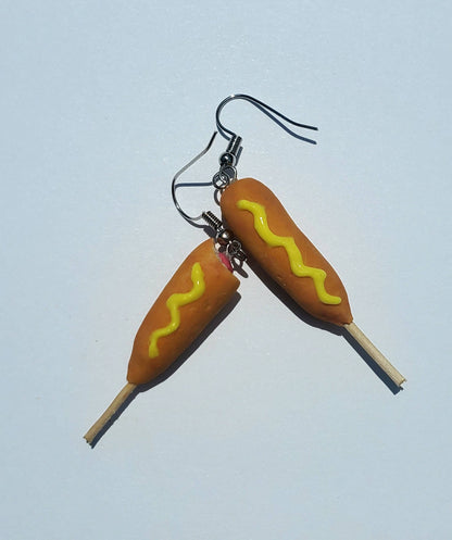 Corn Dog Earrings