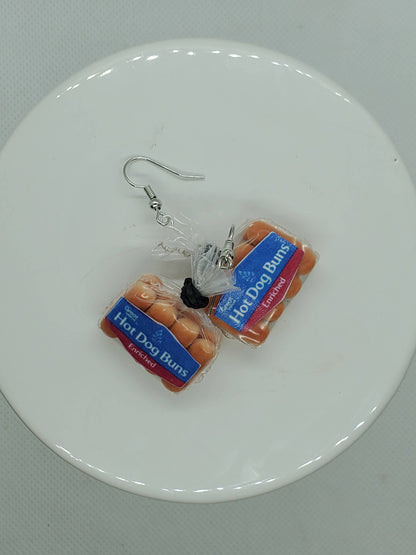 Hot Dog Bun Earrings