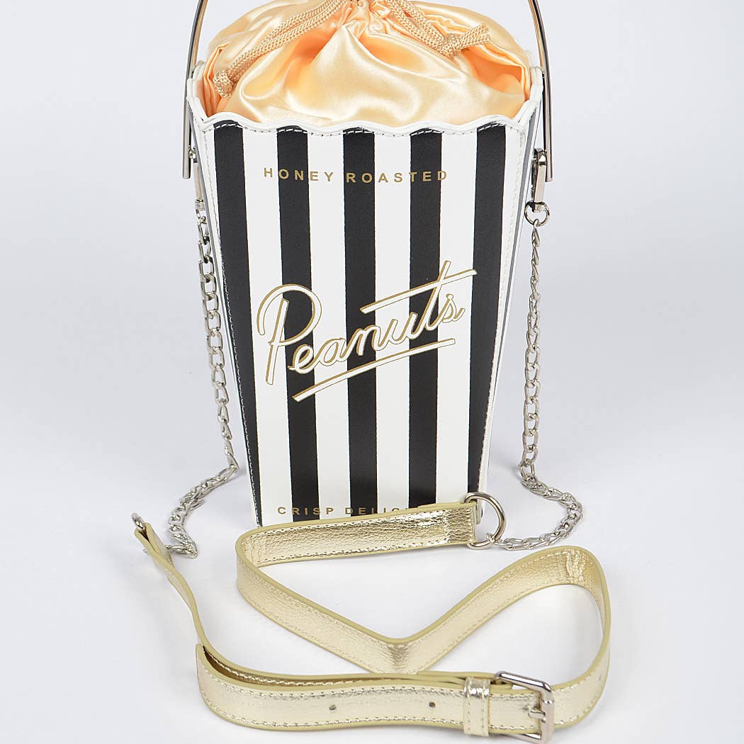 Black Popcorn Bucket Purse