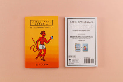 Millennial Lotería: El Adult Expansion Pack front and back