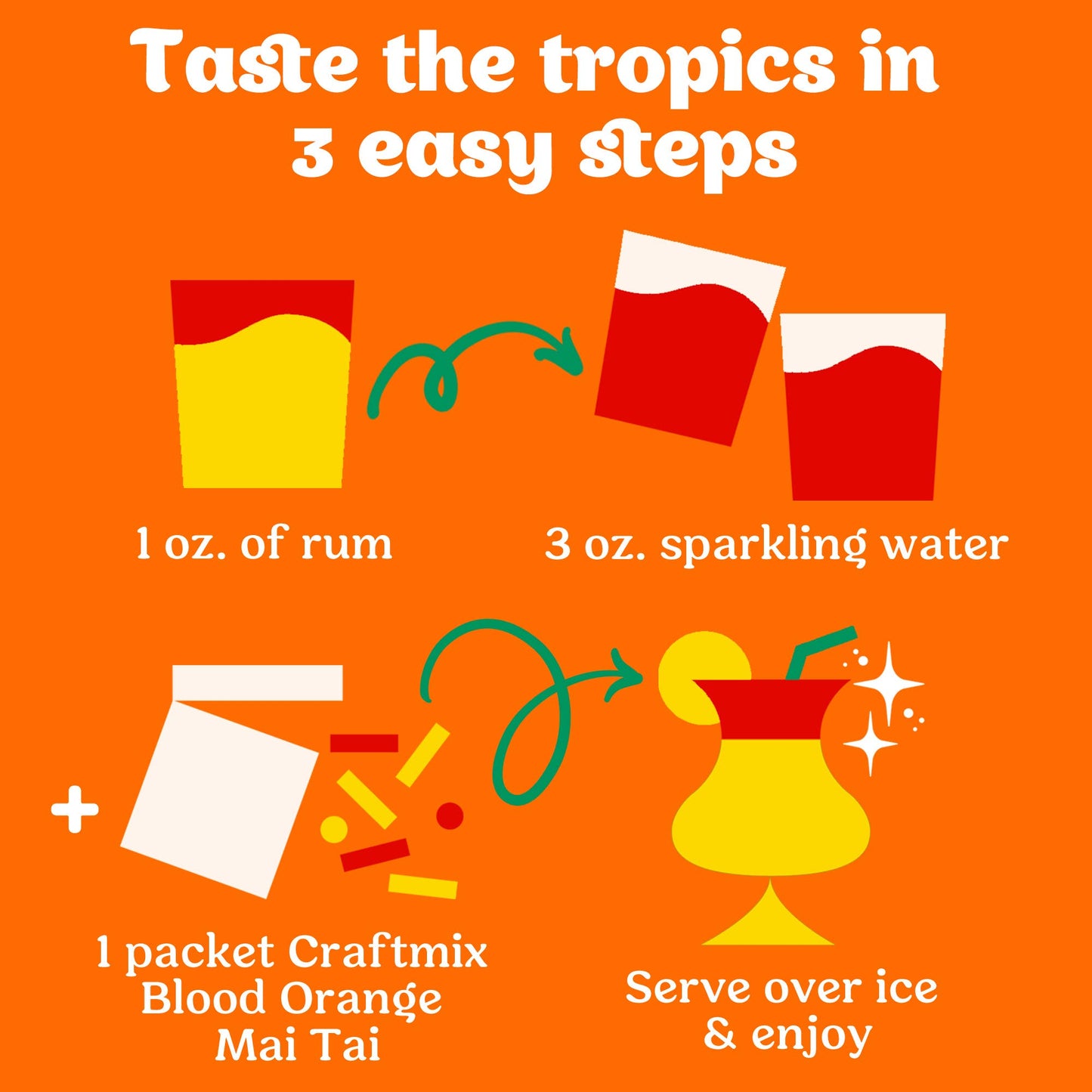 Blood Orange Mai Tai Cocktail Mixers Directions