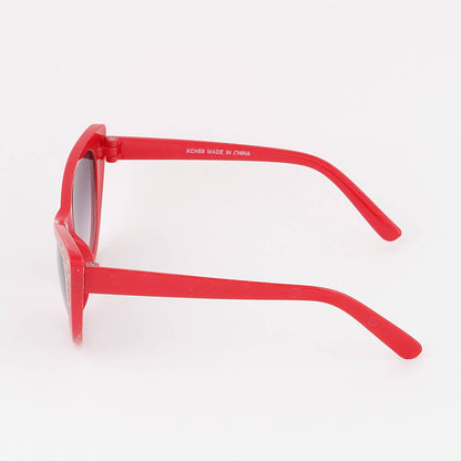 Kids Jeweled Cateye Sunglasses Red Other Side