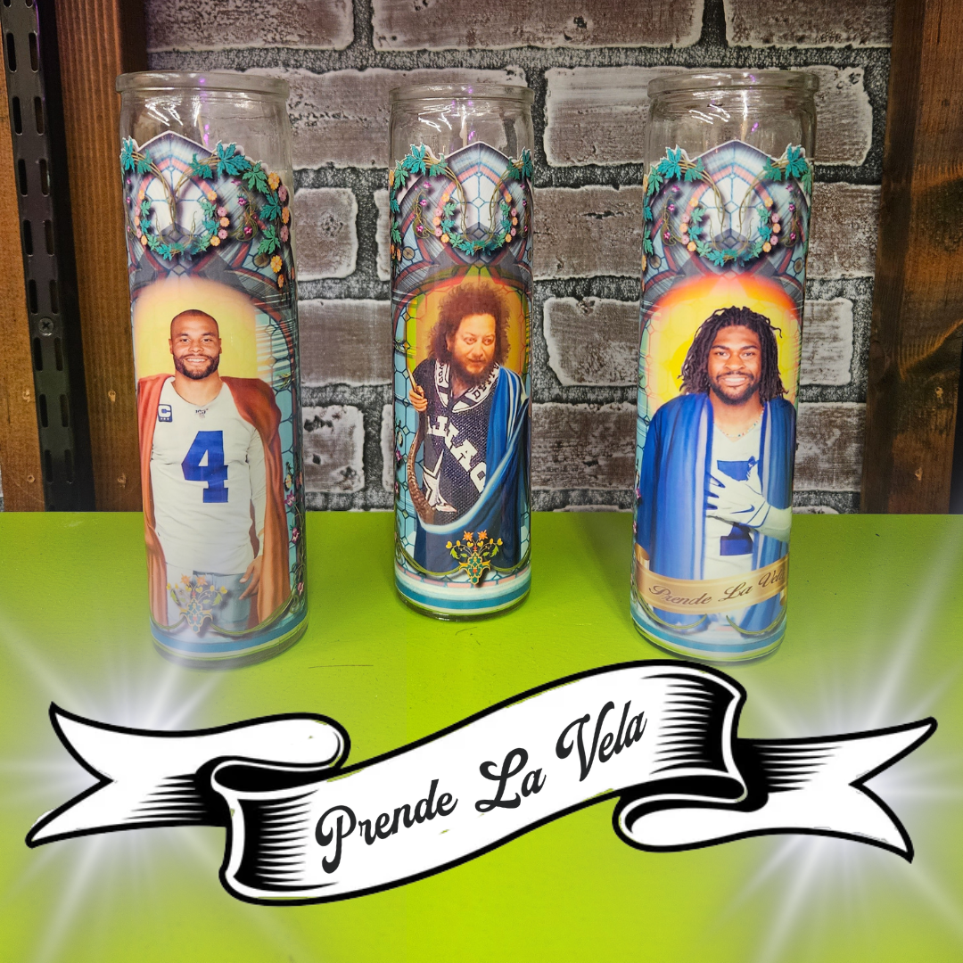 Dallas Cowboys Prayer Candles All "Prende La Vella"