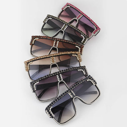 Bejeweled Shield Sunglasses All Colors