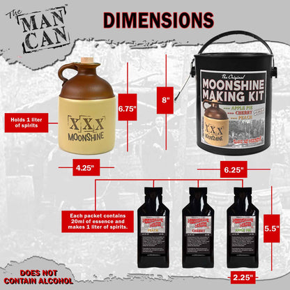 Moonshine Making Kit Measurements