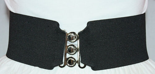 stretchy black belt for poodle skirt