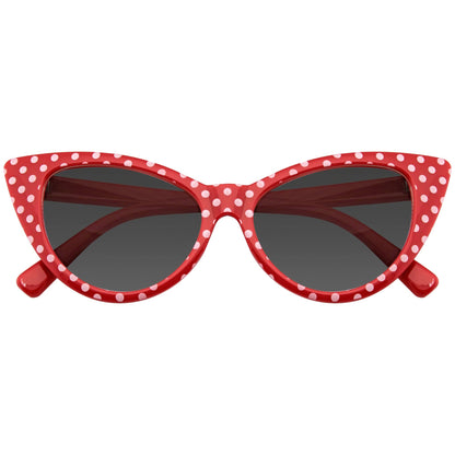 Rockabilly Polka Dot Cat Eye Sunglasses