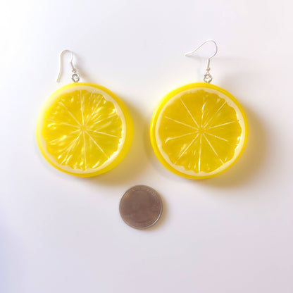 Lemon Slice with Quarter for Size