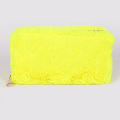 Neon Furry Wallet Yellow