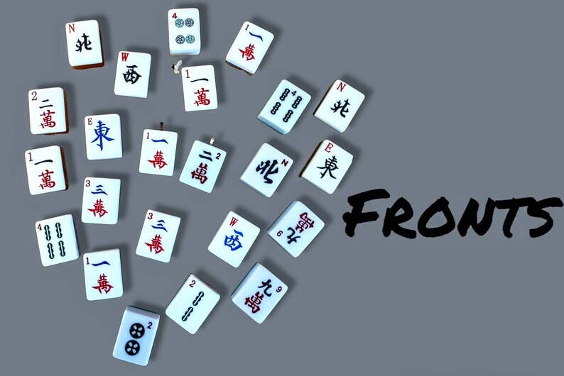 Mahjong Keychain fronts