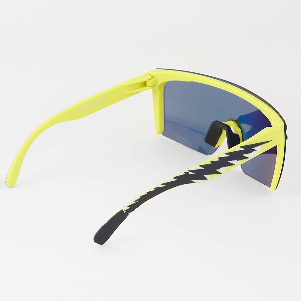 Polarized Straight Shield Sunglasses