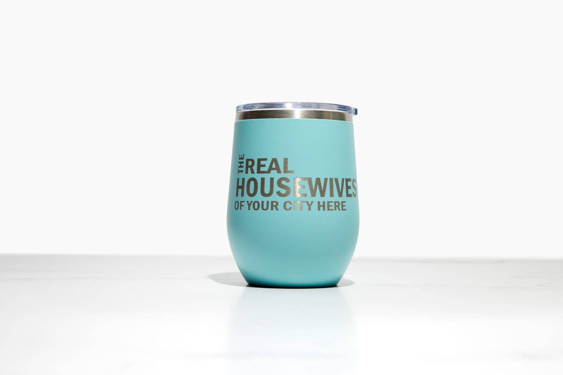 "The Real Housewives of LUBBOCK" Wine Tumbler Teal