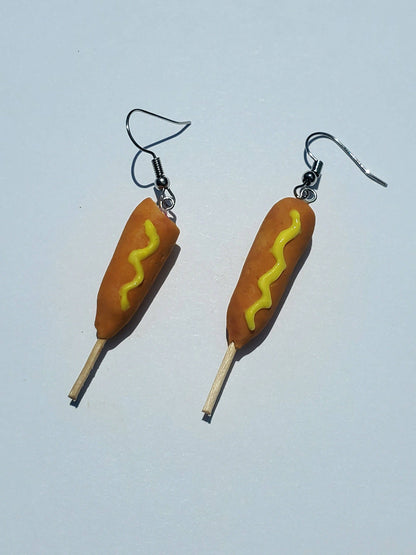 Corn Dog Earrings