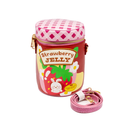 Jelly Jar Purse Strap Rolled Up