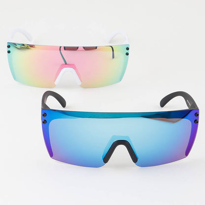 Polarized Straight Shield Sunglasses