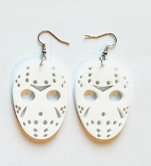 Jason Hockey Mask Earrings