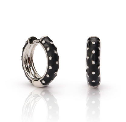 Polka Dot Hoop Earrings