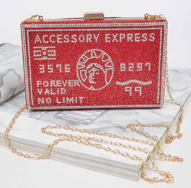 Accessory Express Rhinestone Clutch