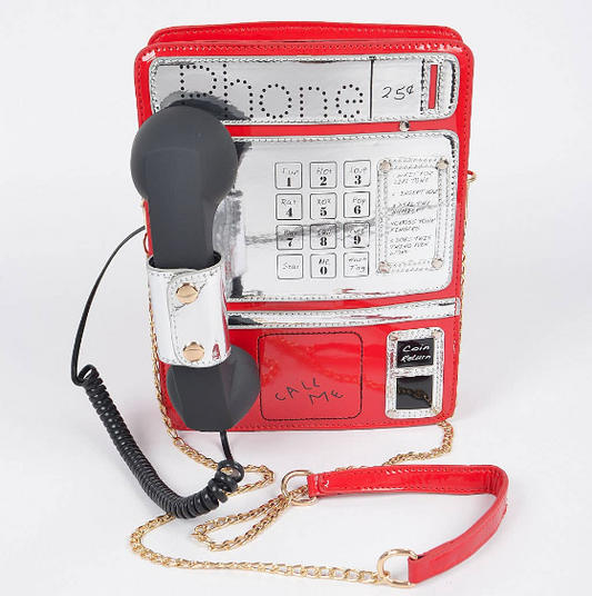 Red Payphone Purse Front