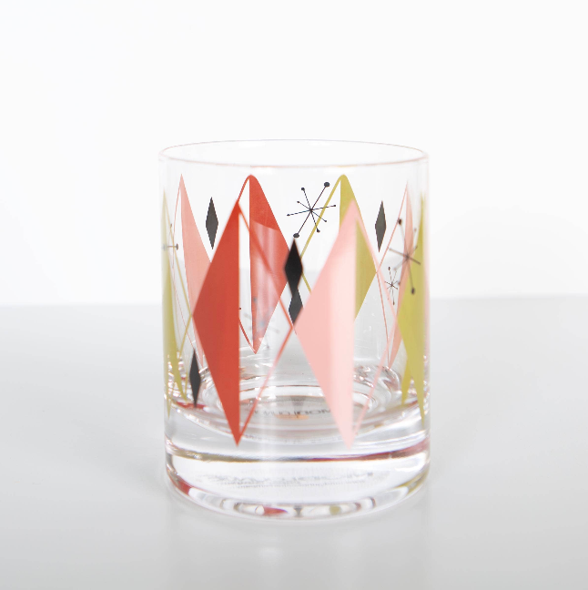 Diamond Retro Vintage Whiskey Cocktail Glass