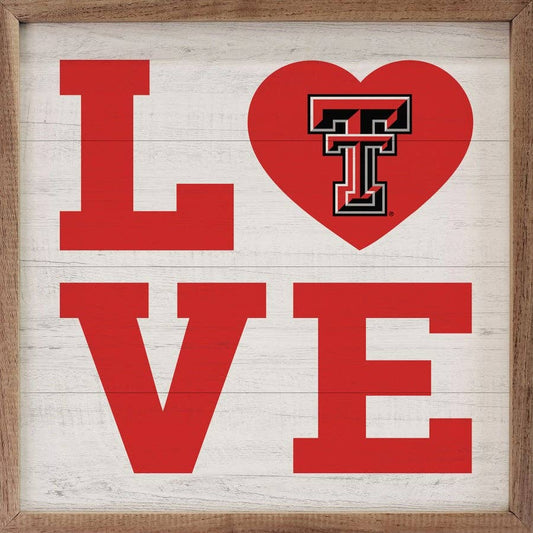 Framed LOVE Texas Tech