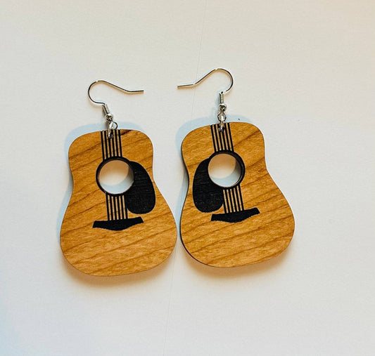 acoustic guitar earrings