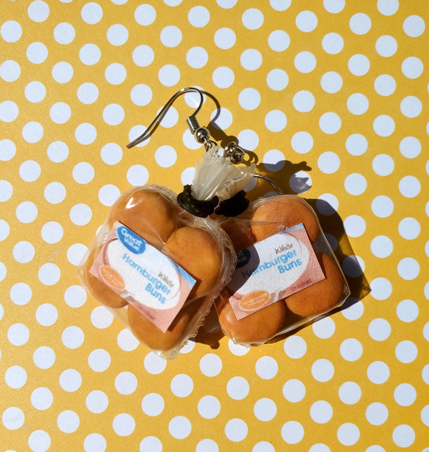 Hamburger Bun Earrings