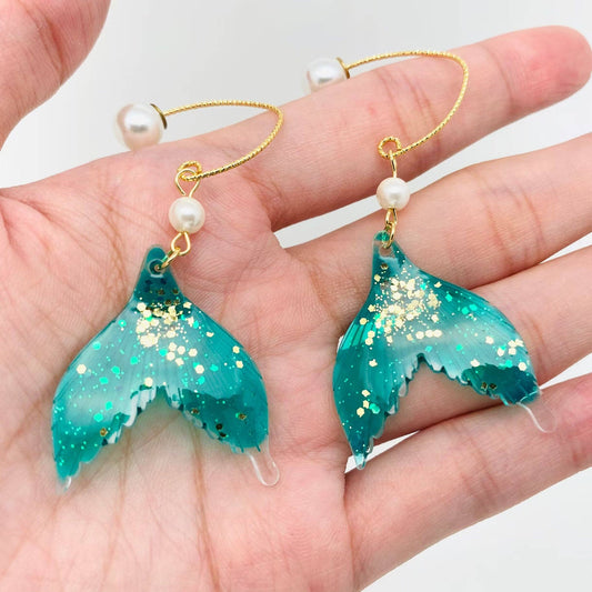 Sparkle Fish Tail Earrings