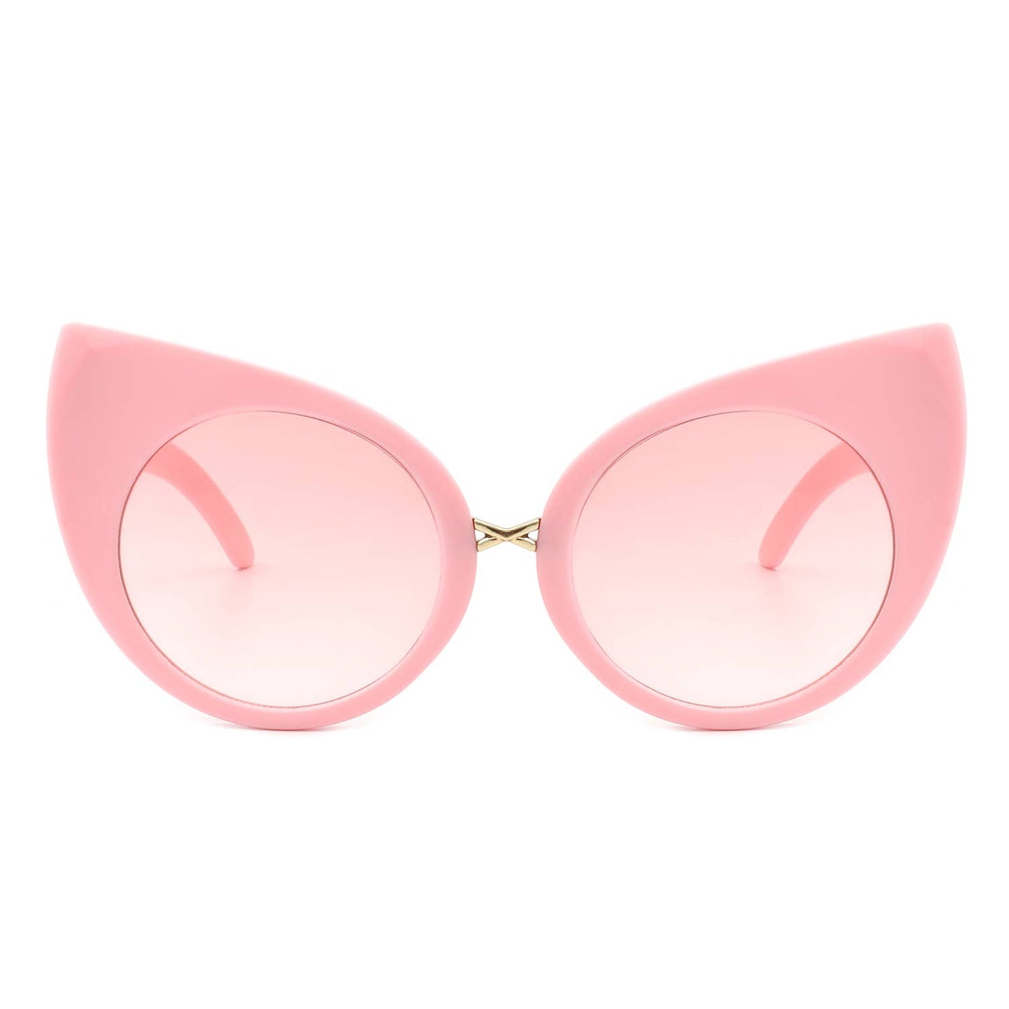 Retro High Pointed Oversize Fashion Cat Eye Sunglasses