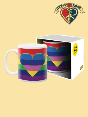 Rainbow Heart Mug