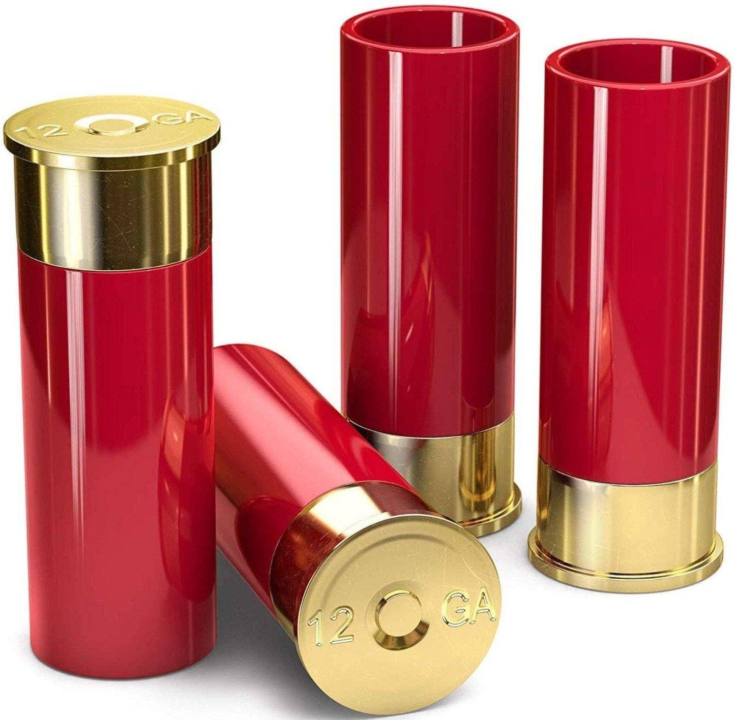 12 Gauge Shot Glasses Red