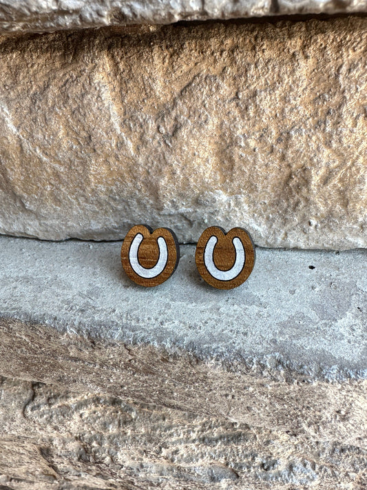 Horseshoe Stud Earrings