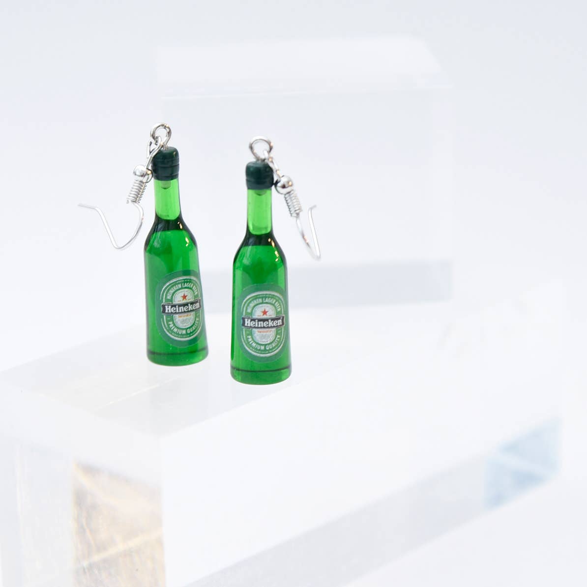 Heineken Bottle Earrings