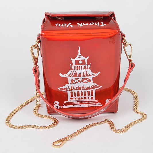 Red Mirror Chinese Take-Out Purse Front