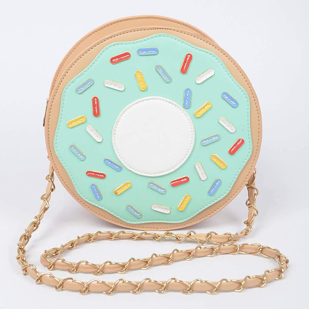 Mint Donut Purse Front