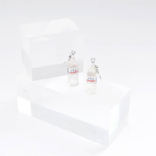 Evian Water Bottle Earrings