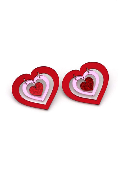Hearts Inside Hearts Earrings