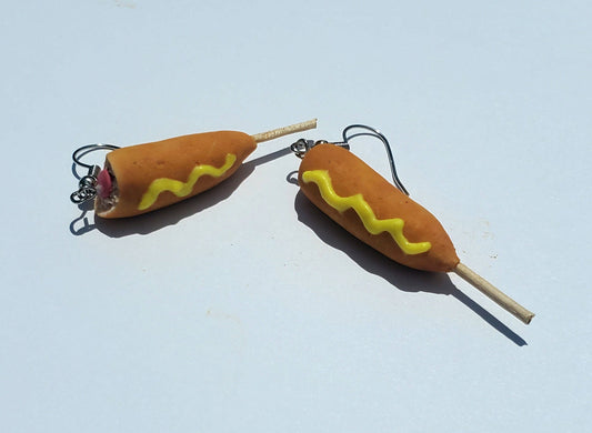 Corn Dog Earrings