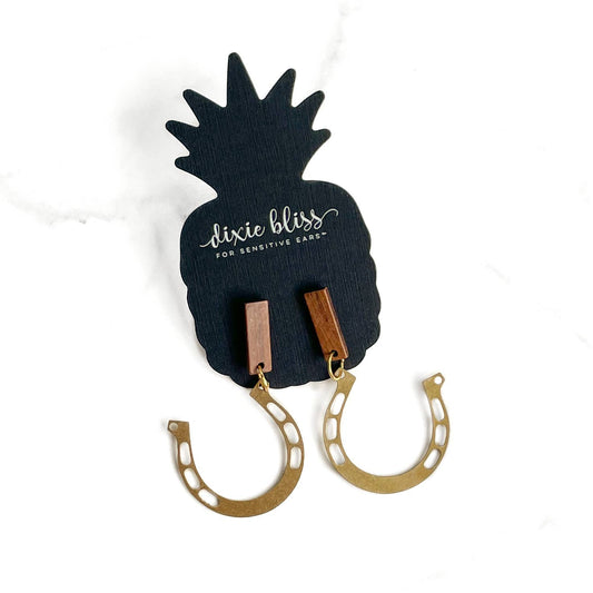 Horseshoe Dangle Earrings