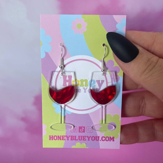 Wine Glass Earrings