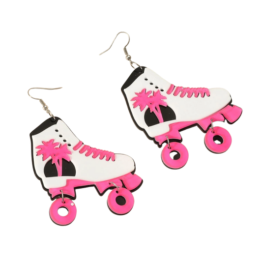 Palm Tree Roller Skate Earrings